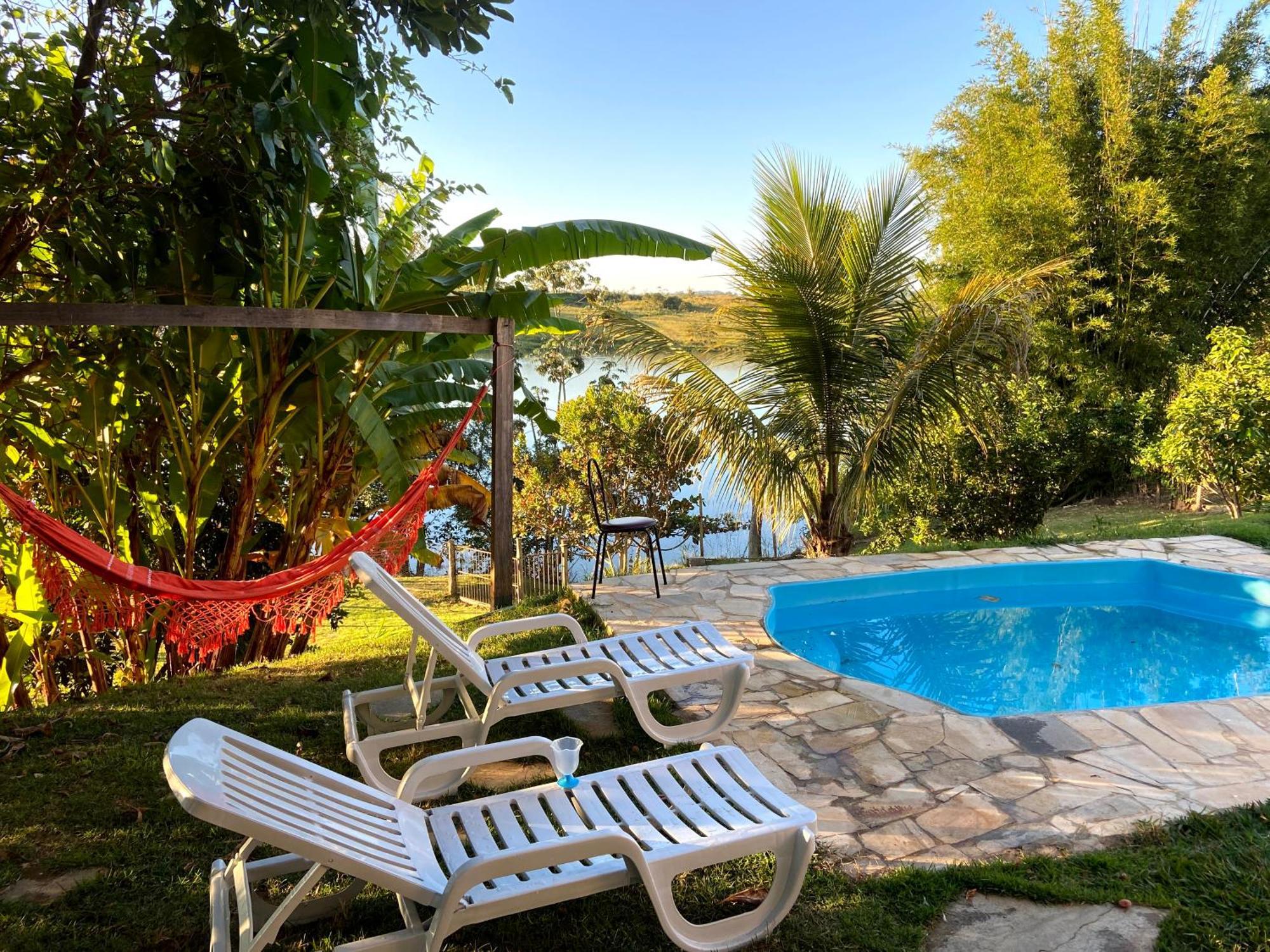 Casa Com Piscina Fundo Pra Represa E Ar Condicionado Casinhabrancadevaranda Ijaci Экстерьер фото